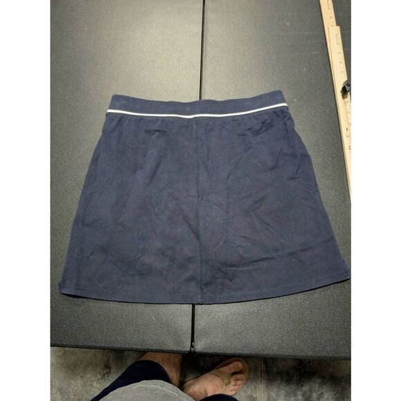 T by Talbots Blue/Black Skort Size Medium - Picture 2 of 6